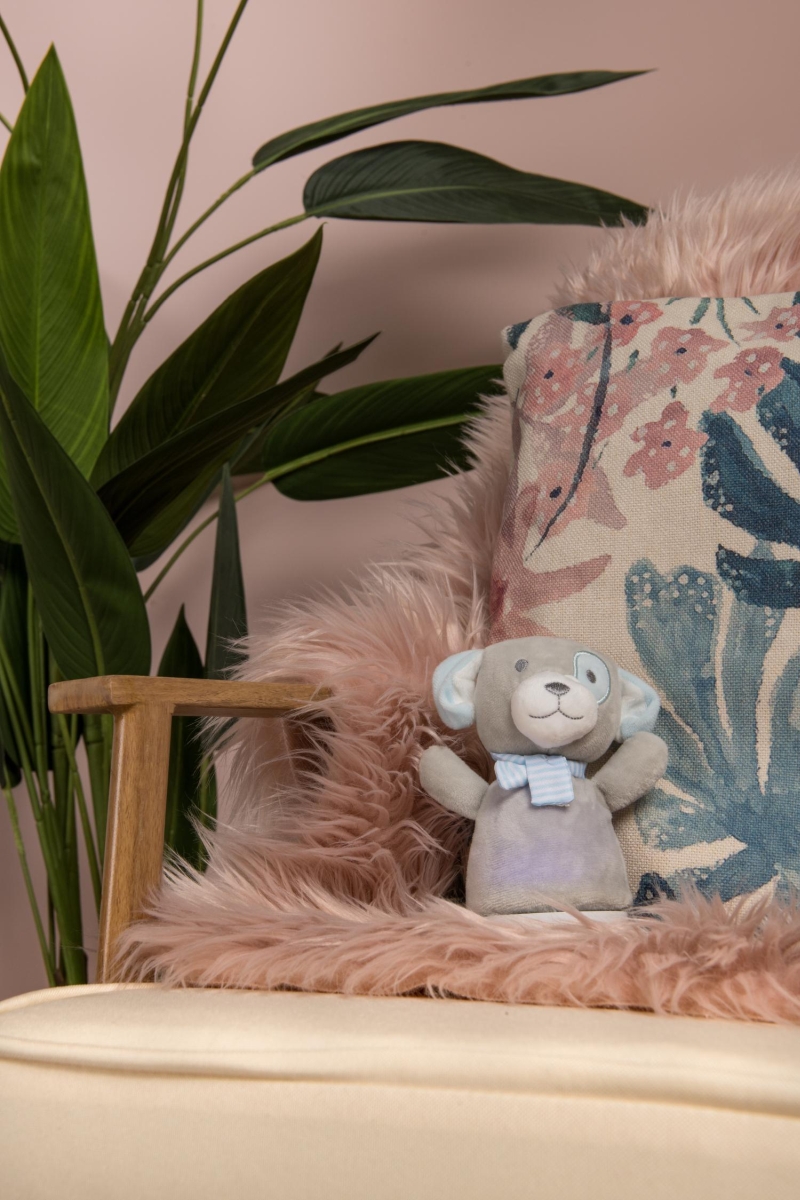 Lucide DOLLY - Stolná lampa pre deti - Batérie - S hudobným prvkom - Sivá